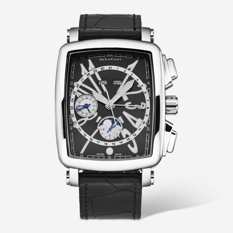 DeLaCour Via Larga Chronograph Automatic // WAST1026-BLK // Store Display