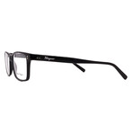 Salvatore Ferragamo // Men's // SF2914 001 Square Optical Glasses // Black + Clear Demo Lenses