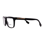 Burberry // Men's // BE2334 3001 -57 size Square Optical Glasses // Black + Clear Demo Lenses