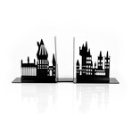 Harry Potter Hogwarts Castle Glow In The Dark Design // Metal Bookends