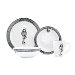 Harry Potter Voldemort Death Eater // 16-Piece Ceramic Dinnerware Set