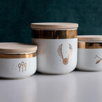 Harry Potter Quidditch // 3-Piece Ceramic Storage Jar Containers