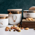 Harry Potter Quidditch // 3-Piece Ceramic Storage Jar Containers