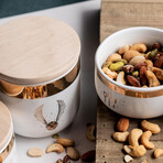 Harry Potter Quidditch // 3-Piece Ceramic Storage Jar Containers