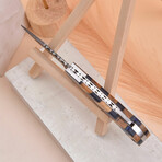 6.5" Handmade Artistic Handle // Damascus Pocket Knife