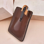 6.5" Handmade Sea Shore Themed Handle // Damascus Pocket Knife