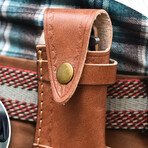 6.5" Walnut Wood Handle // Ball Bearing Fast Opening // Damascus Pocket Knife