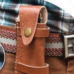 6.5" Black Wood Handle // Ball Bearing Fast Opening // Damascus Pocket Knife