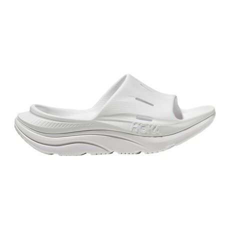 HOKA // Unisex // Ora 3 Recovery Slide // White (Men's 5 / Women's 7)
