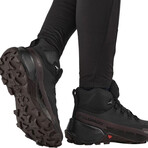 Salomon // Women's // Cross Hike 2 Mid GTX Boot // Black + Chocolate Plum + Black (7)