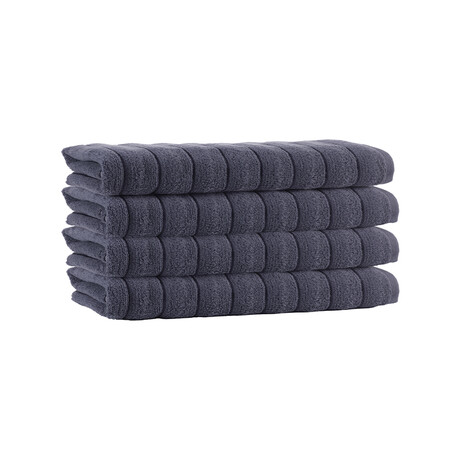 Brooks Brothers Vague // 4 Piece Wash Towels (White)