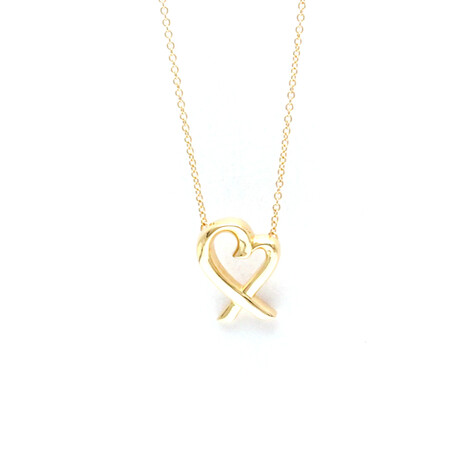 Tiffany & Co. // 18k Rose Gold Loving Heart Pendant Necklace // 16.14" // Store Display