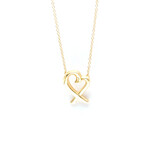 Tiffany & Co. // 18k Rose Gold Loving Heart Pendant Necklace // 16.14" // Store Display