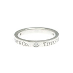 Tiffany & Co. // Platinum + Diamond Flat Ring // Ring Size: 6 // Store Display