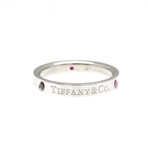 Tiffany & Co. // Platinum + Ruby Flat Ring // Ring Size: 6 // Store Display