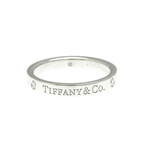 Tiffany & Co. // Platinum + Diamond Flat Ring // Ring Size: 6 // Store Display
