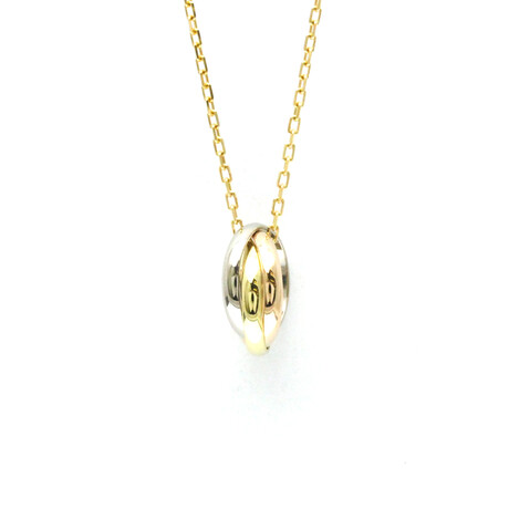 Cartier // 18k Rose Gold + 18k Yellow Gold + 18k White Gold Trinity Pendant Necklace // 15.35"-16.14" // Store Display