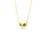 Tiffany & Co. // 18k Yellow Gold Bean Pendant Necklace // 15.94" // Store Display