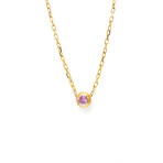 Cartier // 18k Rose Gold D'Amour Sapphire Pendant Necklace // 14.76"-15.94" // Store Display