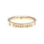 Tiffany & Co. // 18k Rose Gold + Diamond Flat 3.1mm Ring // Ring Size: 6 // Store Display