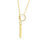 Gucci // 18k Yellow Gold Lariat Pendant Necklace // 21.25" // Store Display