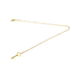 Tiffany & Co. // 18k Rose Gold Oval Key Pendant Necklace // 15.94" // Store Display