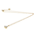 Bulgari // 18k Rose Gold Diva Dream Diamond + Mother of Pearl Pendant Necklace // 15.94"-16.92" // Store Display