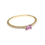 Tiffany & Co. // 18k Rose Gold Novo Diamond + Sapphire Ring // Ring Size: 5.5 // Store Display