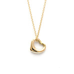 Tiffany & Co. // 18k Rose Gold Open Heart Pendant Necklace I // 15.94" // Store Display