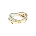 Cartier // 18k Rose Gold + 18k White Gold + Diamond Be Love Ring // Ring Size: 6.25 // Store Display