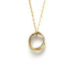 Cartier // 18k Rose Gold + 18k Yellow Gold + 18k White Gold Trinity Pendant Necklace // 15.35"-16.14" // Store Display