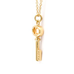 Tiffany & Co. // 18k Rose Gold Oval Key Pendant Necklace // 15.94" // Store Display