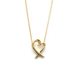 Tiffany & Co. // 18k Rose Gold Loving Heart Pendant Necklace // 15.94" // Store Display