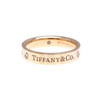 Tiffany & Co. // 18k Rose Gold + Diamond Flat 4.1mm Ring // Ring Size: 6 // Store Display