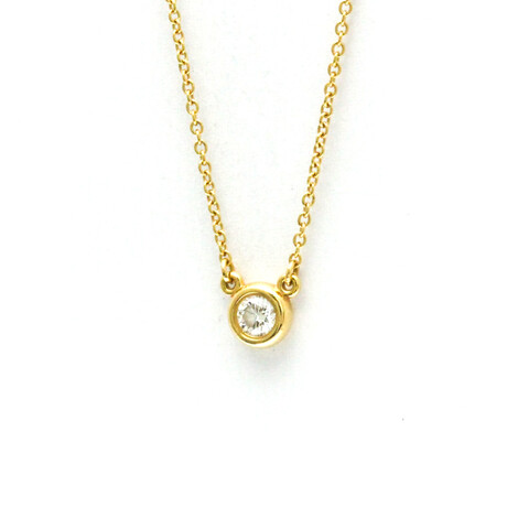 Tiffany & Co. // 18k Rose Gold By The Yard Diamond Pendant Necklace // 15.74" // Store Display