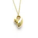 Tiffany & Co. // 18k Yellow Gold Double Teardrop Pendant Necklace // 16.14" // Store Display