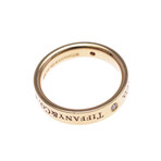 Tiffany & Co. // 18k Rose Gold + Diamond Flat 4.1mm Ring // Ring Size: 6 // Store Display