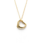 Tiffany & Co. // 18k Rose Gold Open Heart Pendant Necklace II // 15.94" // Store Display
