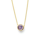 Tiffany & Co. // 18k Yellow Gold Amethyst Pendant Necklace // 15.74" // Store Display