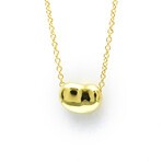 Tiffany & Co. // 18k Yellow Gold Bean Pendant Necklace // 15.94" // Store Display