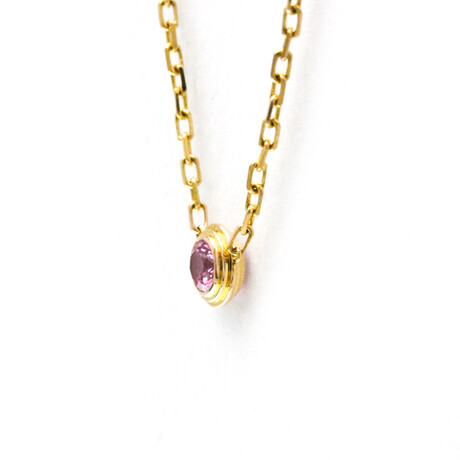 Cartier // 18k Rose Gold D'Amour Sapphire Pendant Necklace // 14.76"-15.94" // Store Display