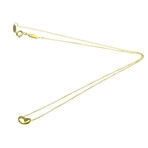 Tiffany & Co. // 18k Yellow Gold Bean Pendant Necklace // 15.94" // Store Display