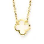 Van Cleef & Arpels // 18k Yellow Gold Pure Alhambra Mother of Pearl Pendant Necklace // 14.76"-16.53" // Store Display