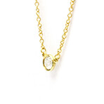 Tiffany & Co. // 18k Yellow Gold By The Yard Diamond Pendant Necklace // 15.94" // Store Display