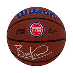 Bill Laimbeer // DET Pistons // Signed Logo Wilson Alliance NBA Basketball