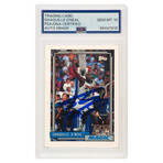 Shaquille O'Neal // Signed Magic 1992-93 Topps RC #362 // AG 10
