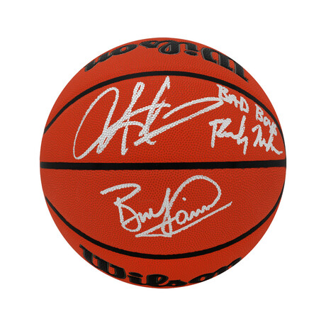 Bill Laimbeer, Dennis Rodman & Rick Mahorn // Signed Wilson NBA Basketball