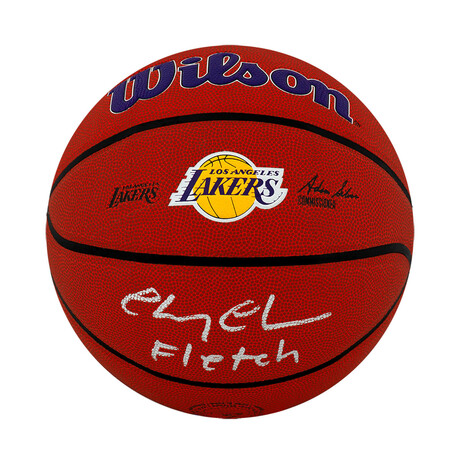 Chevy Chase // LA Lakers // Signed Logo Wilson NBA Basketball w/Fletch