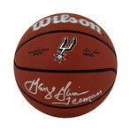 George Gervin // San Antonio Spurs // Signed Wilson Basketball w/Iceman