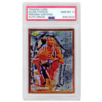 Allen Iverson // PHI 76ers // Signed 1996 Topps Finest RC #60 // Auto Grade 10